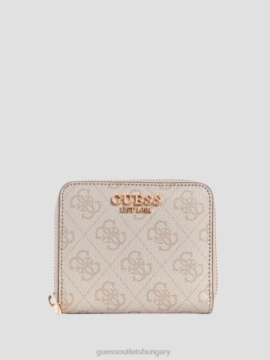 GUESS Dove Logo 8ZX4F3133 Laurel Small Zip-Around Wallet