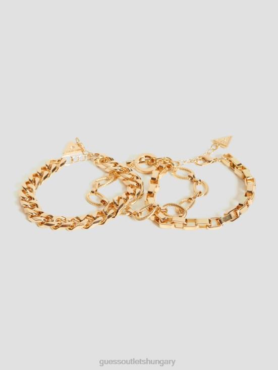 GUESS Gold 8ZX4F3843 Chain Bracelet Set
