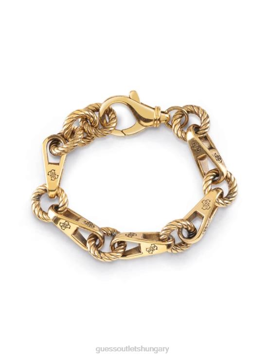 GUESS Gold 8ZX4F3902 Torchon Chain Bracelet