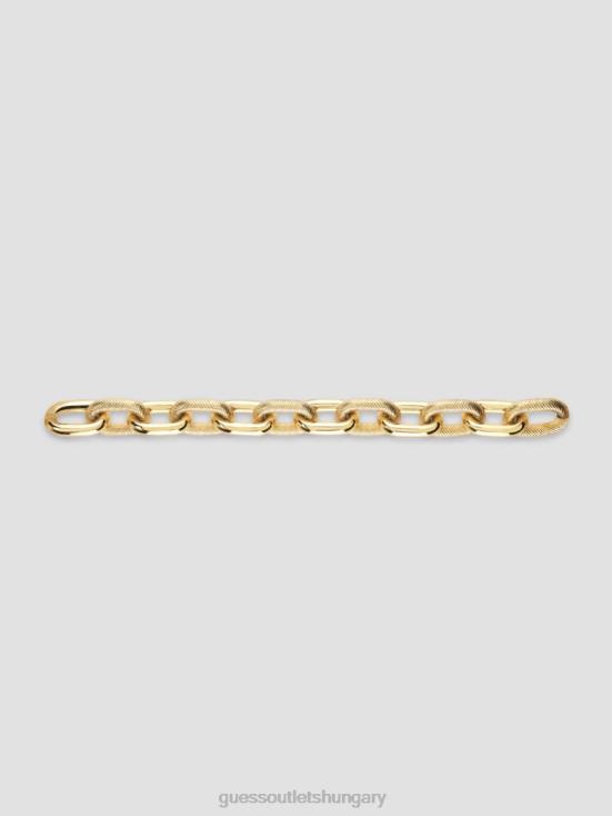 GUESS Gold 8ZX4F3925 Textured Chain Bracelet