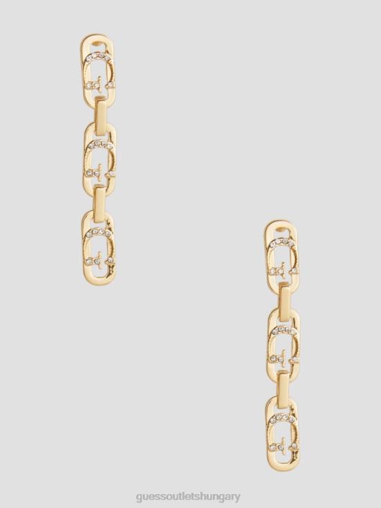 GUESS Gold 8ZX4F3824 G Logo Linear Earrings