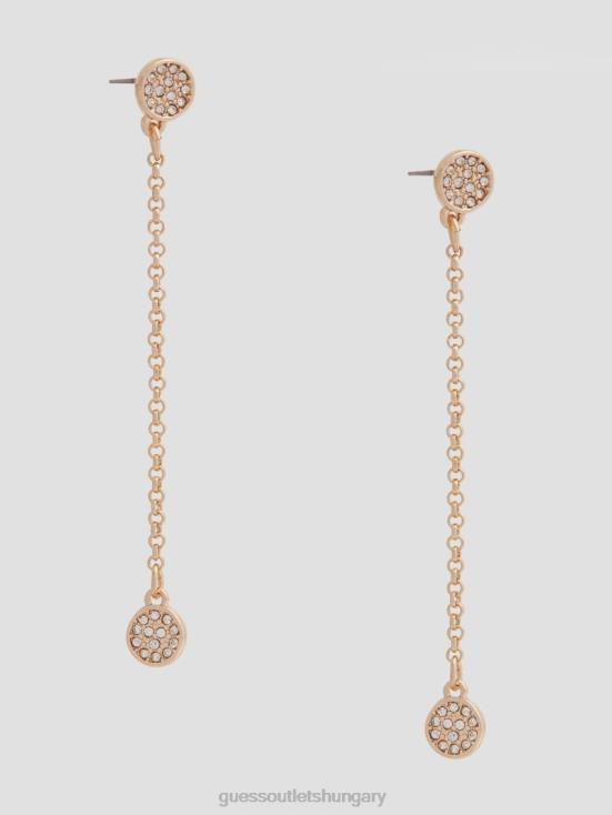 GUESS Gold 8ZX4F3900 Dainty Linear Earrings