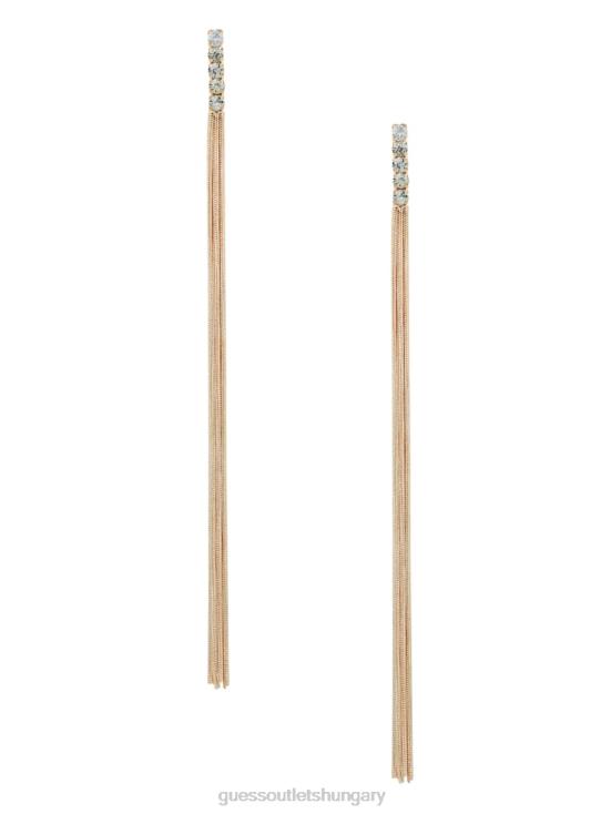 GUESS Rose Gold 8ZX4F3929 Fringe Drop Earrings