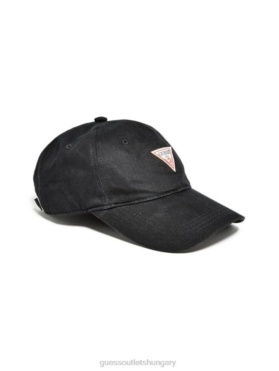 GUESS Black 8ZX4F3799 Logo Baseball Hat