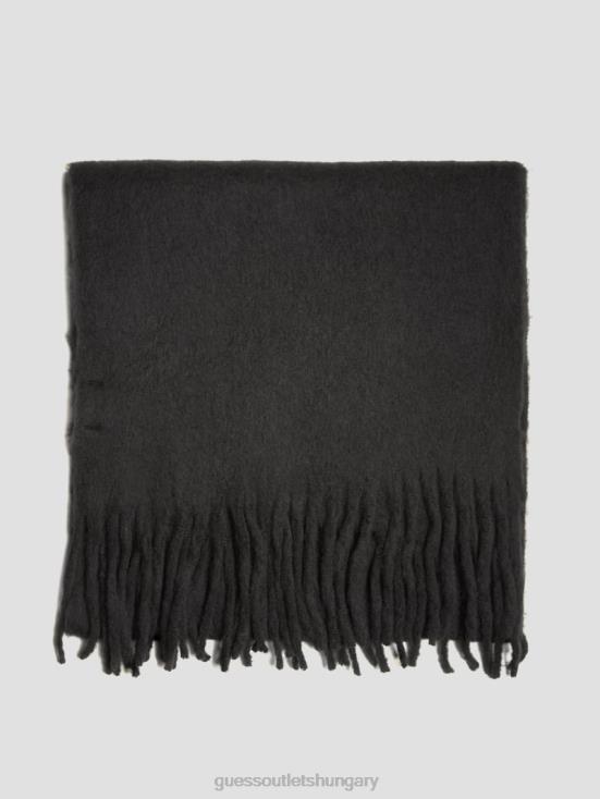 GUESS Black Snakeskin 8ZX4F3817 Kellie Blanket Scarf