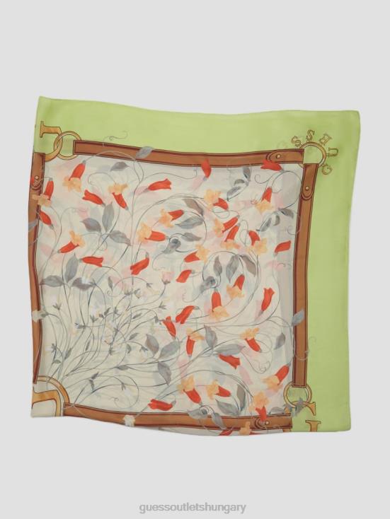 GUESS Grey-Yarn Dye 8ZX4F3788 Aurora Silk Scarf