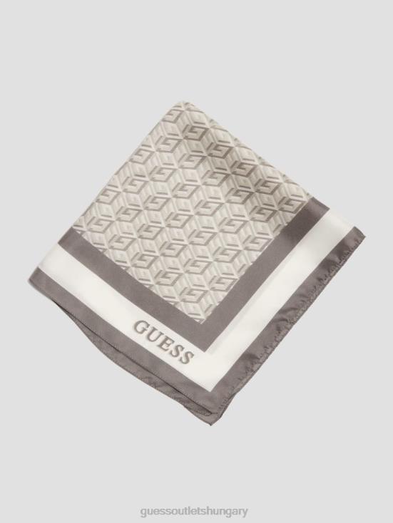 GUESS Steel 8ZX4F3778 G Cube Silk Scarf