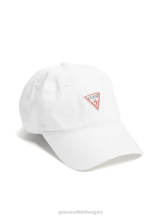 GUESS White 8ZX4F2469 Logo Baseball Hat