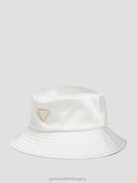 GUESS White Multi 8ZX4F3777 Satin Bucket Hat