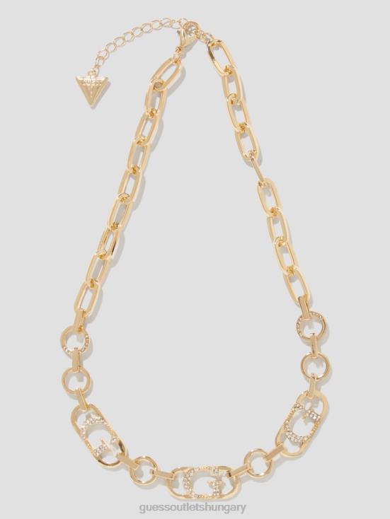 GUESS Gold 8ZX4F3826 G Logo Statement Necklace