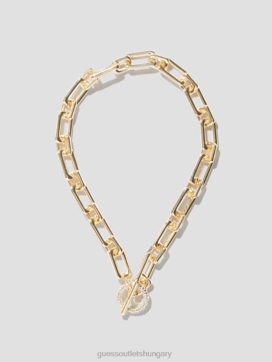 GUESS Gold 8ZX4F3944 Chain Toggle Necklace