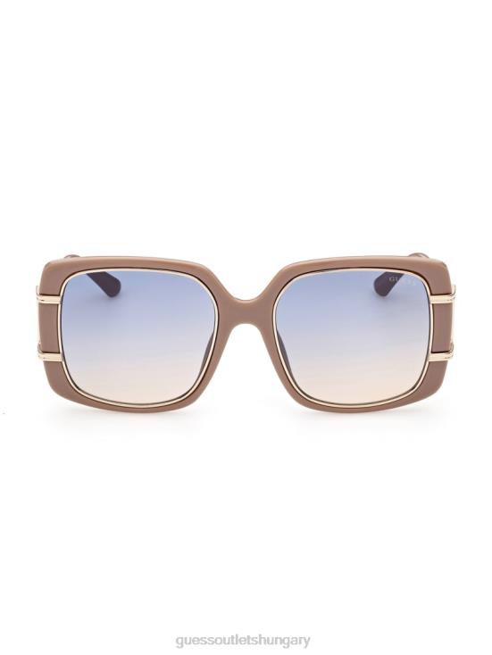 GUESS Nude 8ZX4F3764 Oversized Square Sunglasses