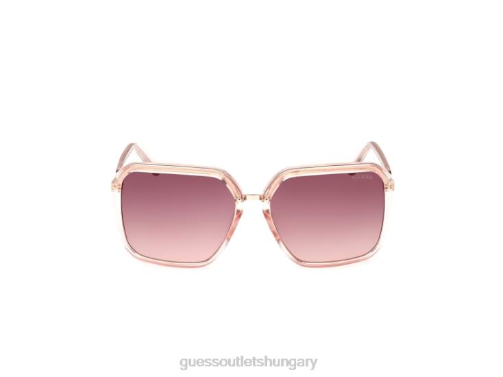 GUESS Pink 8ZX4F3731 Elena Oversized Square Sunglasses