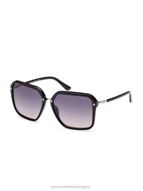 GUESS Silver 8ZX4F3654 Elena Oversized Square Sunglasses