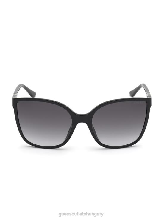 GUESS Silver 8ZX4F3715 Oversized Cat-Eye Sunglasses