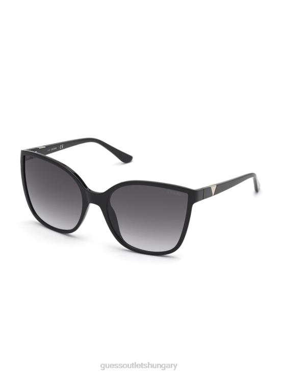 GUESS Silver 8ZX4F3715 Oversized Cat-Eye Sunglasses