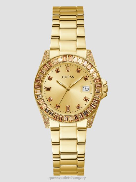 GUESS Gold 8ZX4F3615 Crystal Analog Watch