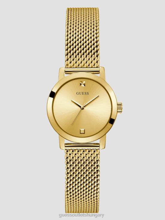 GUESS Gold 8ZX4F3620 Mesh Diamond Analog Watch