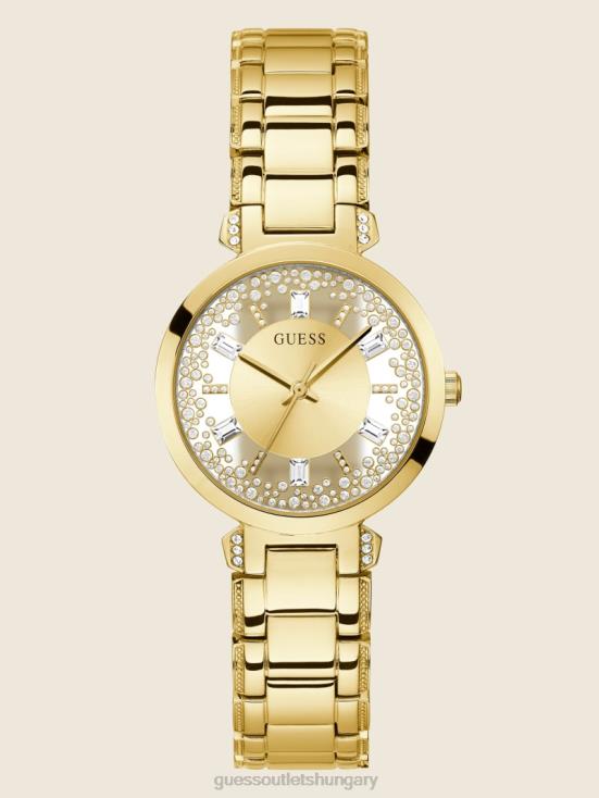 GUESS Gold 8ZX4F3632 Transparent Analog Watch
