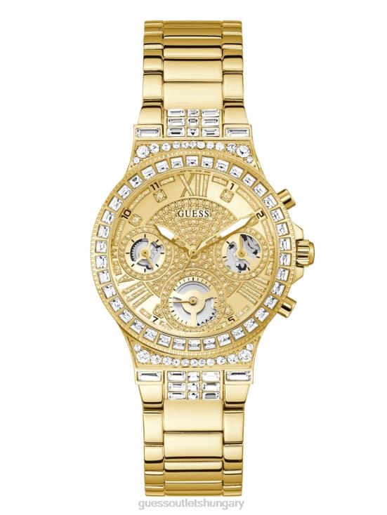 GUESS Gold 8ZX4F3635 Rhinestone Multifunction Watch