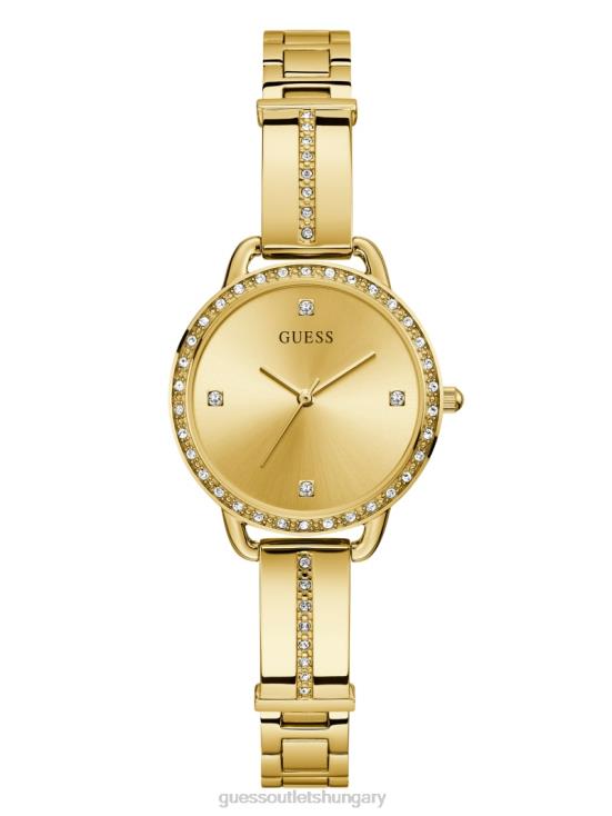 GUESS Gold 8ZX4F3647 Crystal Analog Watch