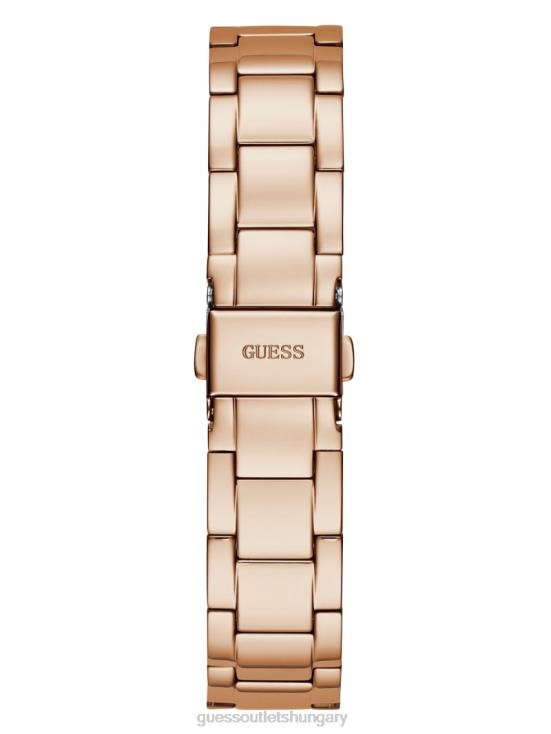 GUESS Rose Gold 8ZX4F3590 Quattro G Clear Analog Watch