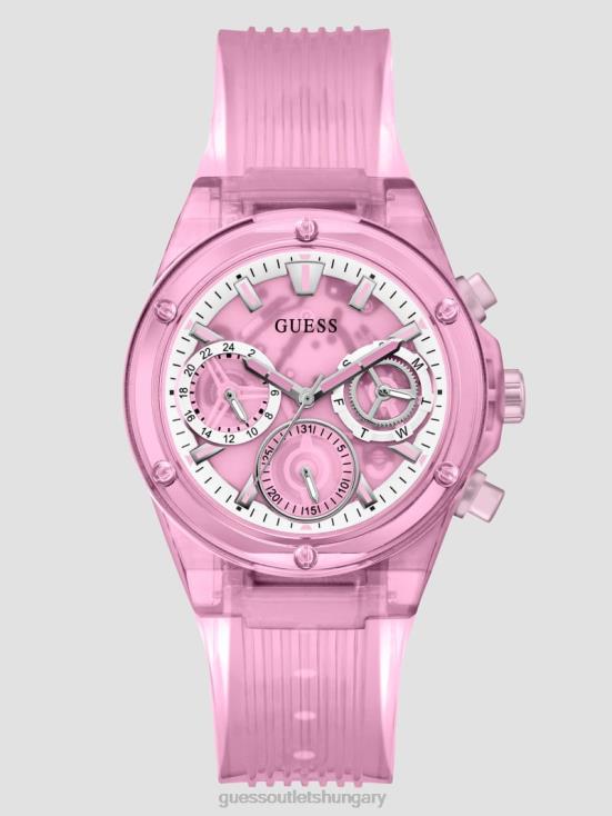 GUESS Rose Gold 8ZX4F3622 Transparent Multifunction Watch