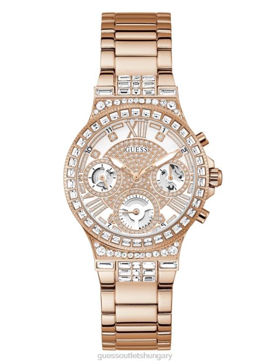 GUESS Rose Gold 8ZX4F3631 and Rhinestone Multifunction Watch