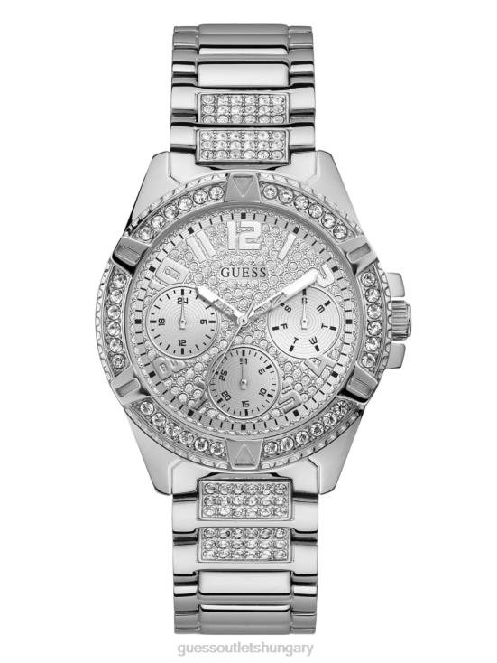 GUESS Silver 8ZX4F3544 Rhinestone Multifunction Watch