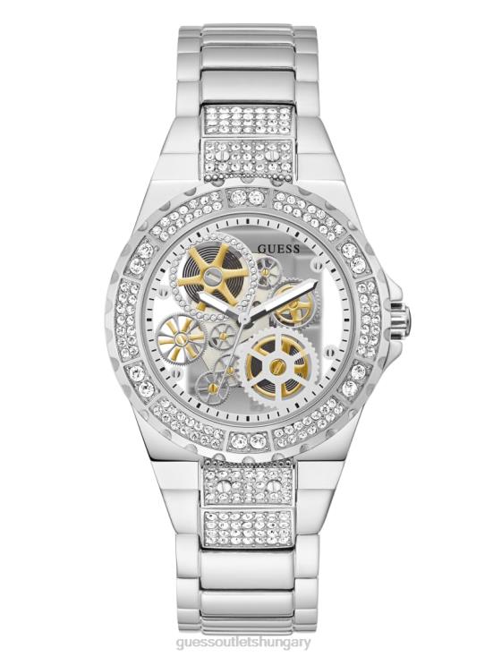 GUESS Silver 8ZX4F3569 Exposed Dial Analog Watch