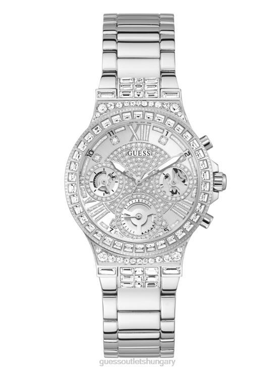 GUESS Silver 8ZX4F3570 Rhinestone Multifunction Watch