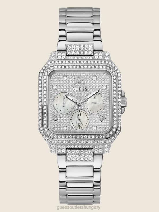 GUESS Silver 8ZX4F3571 Square Multifunction Watch