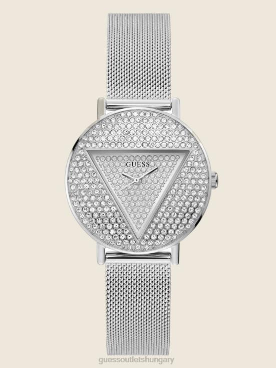 GUESS Silver 8ZX4F3579 Logo Analog Watch