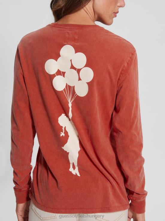 GUESS Blazing Red 8ZX4F1400 Balloon Girl Tee