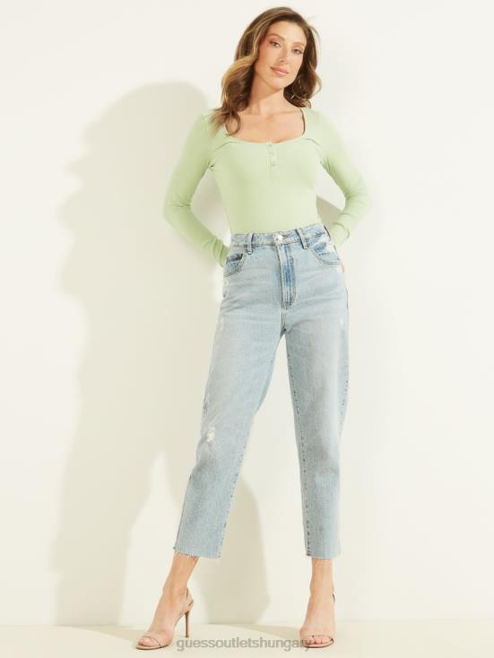 GUESS Lost In Thyme 8ZX4F1685 Eco Karlee Long-Sleeve Henley