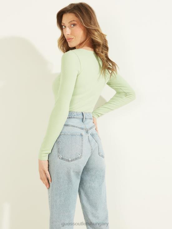 GUESS Lost In Thyme 8ZX4F1685 Eco Karlee Long-Sleeve Henley