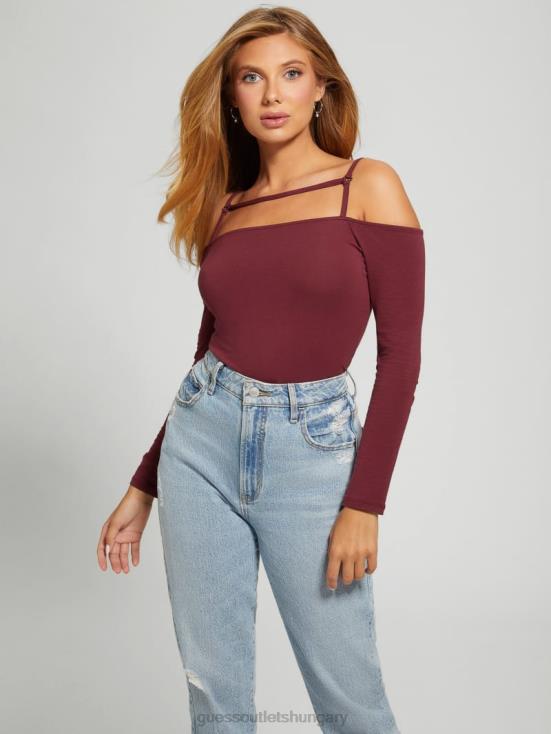 GUESS Mystic Wine 8ZX4F1557 Eco Malaya Harnessed Bodysuit