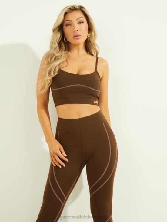 GUESS Chocolate Brownie 8ZX4F1562 Chelsea Sports Bra