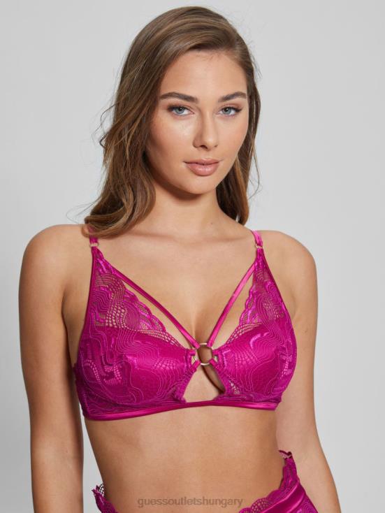 GUESS Red Rose 8ZX4F2626 Danielle Half-Cup Wired Bra