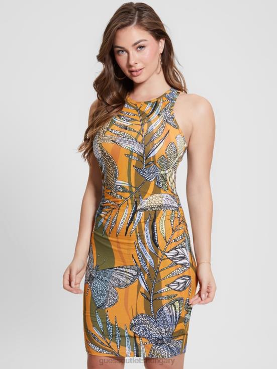 GUESS Batik Toucan Clay 8ZX4F414 Tansy Printed Dress