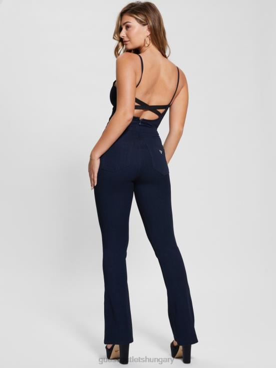 GUESS Be Blue 8ZX4F32 Eco Kick Suit Denim Jumpsuit