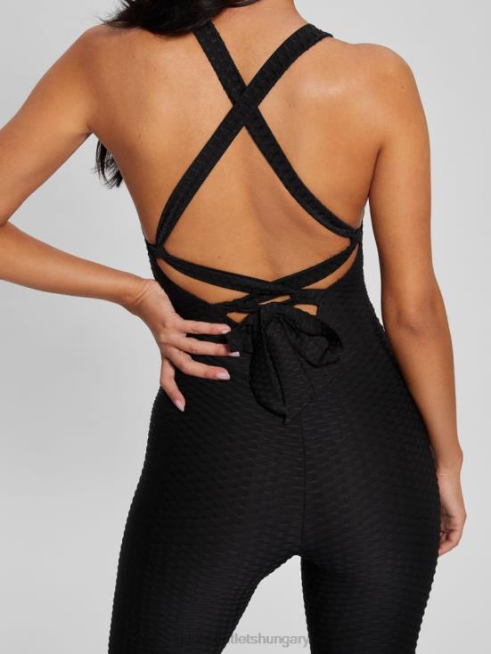 GUESS Black 8ZX4F2468 Eco Delma Active Jumpsuit