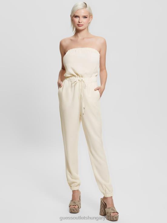 GUESS Cream White Multi 8ZX4F372 Jade Jumpsuit