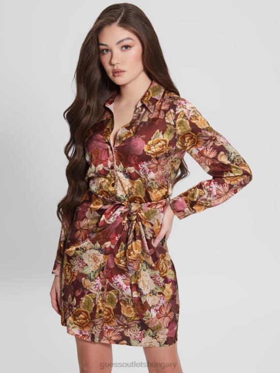 GUESS Digital Tapestry Print Ma 8ZX4F791 Eco Alya Printed Dress