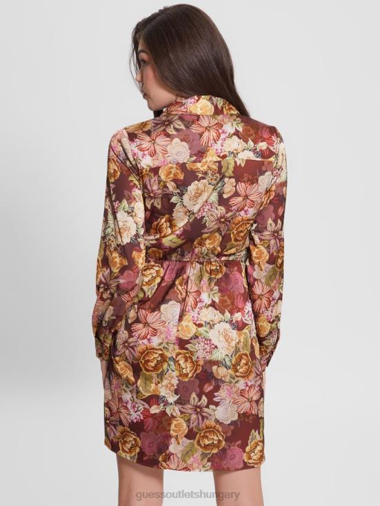 GUESS Digital Tapestry Print Ma 8ZX4F791 Eco Alya Printed Dress