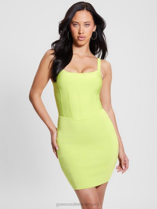 GUESS Dusty Kiwi 8ZX4F433 Oasis Mirage Corset Dress