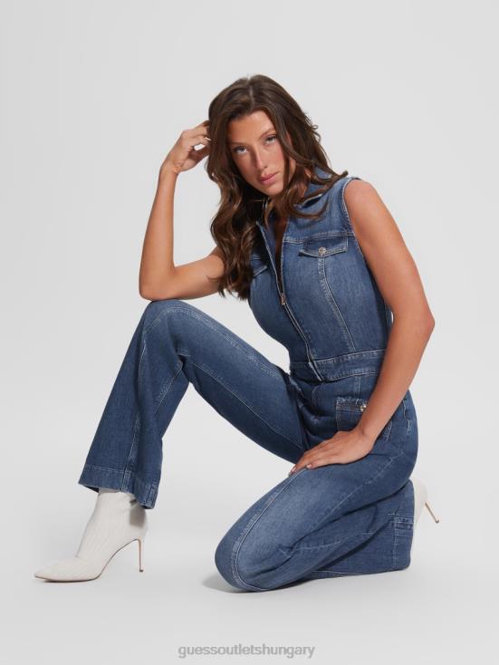 GUESS Enlinghtment Dark 8ZX4F125 Eco Penny Denim Jumpsuit