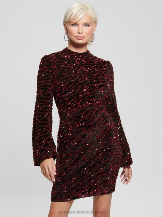GUESS French Rose Multi 8ZX4F909 Zoe Sequin Dress