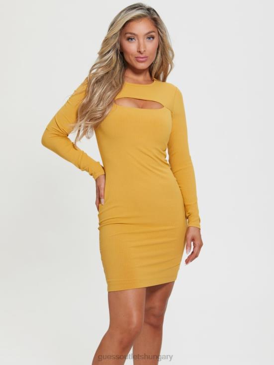 GUESS Gold Flake 8ZX4F871 Eco Lana Cutout Dress