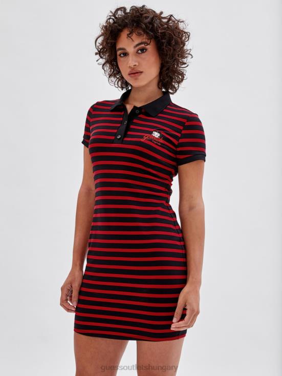 GUESS Jet Black Multi 8ZX4F389 Originals x Betty Boop Polo Dress